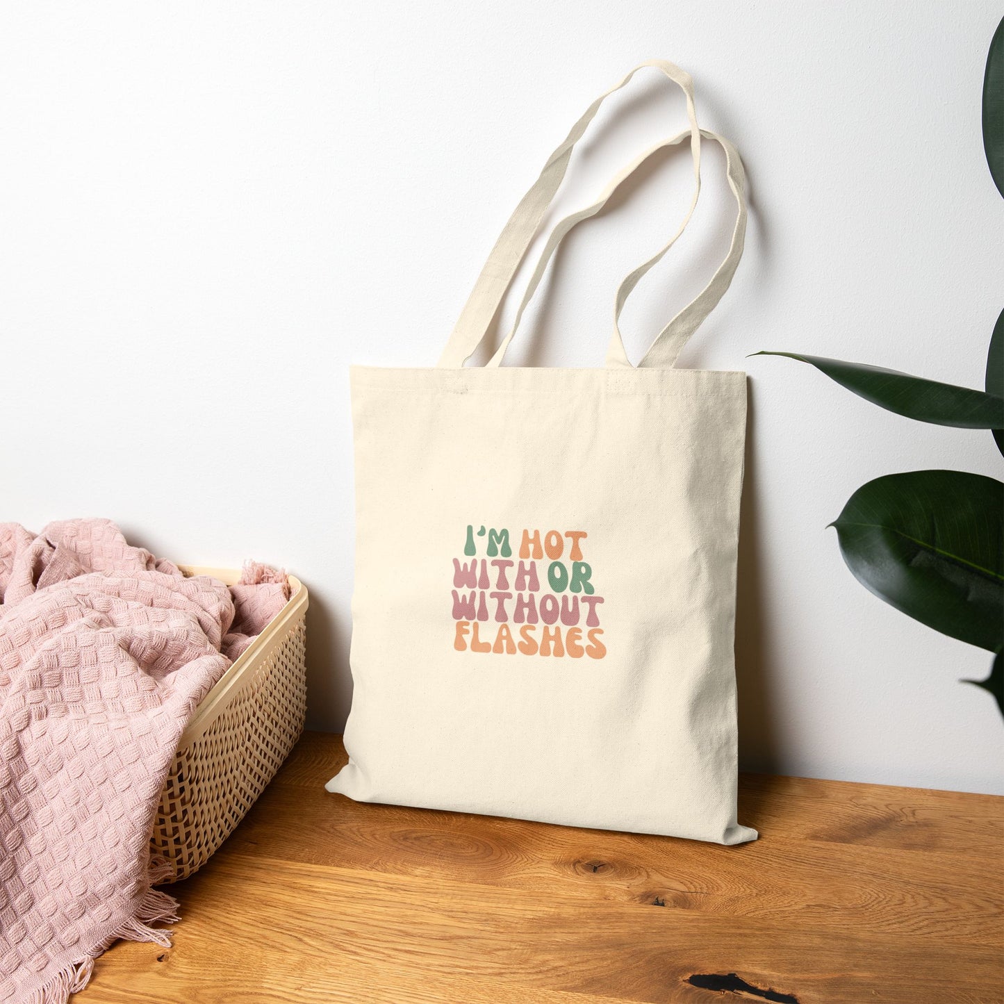 Hot Flash Cotton Canvas Tote Bag