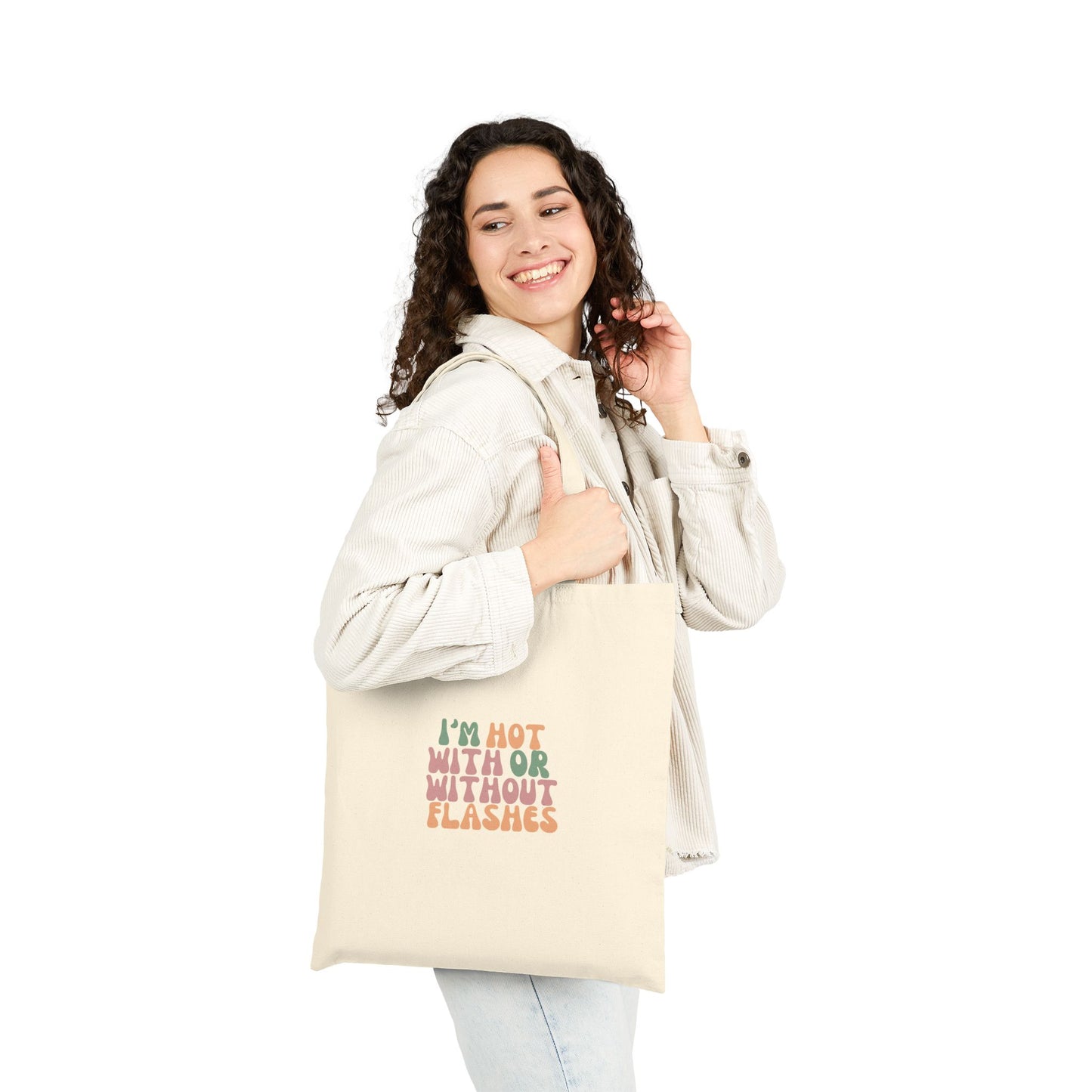 Hot Flash Cotton Canvas Tote Bag