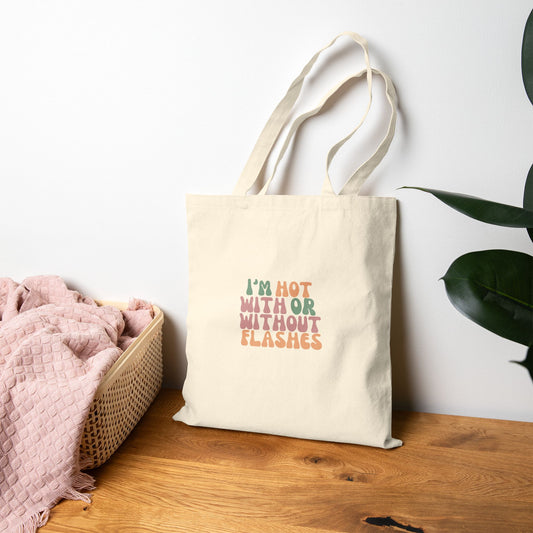 Hot Flash Cotton Canvas Tote Bag